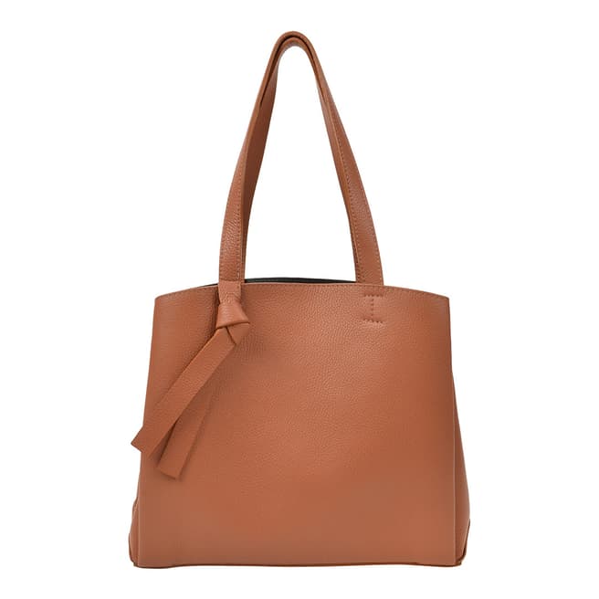Renata Corsi Brown Leather Shopper Bag