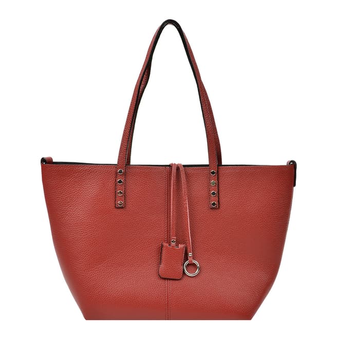 Renata Corsi Red Leather Shopper Bag