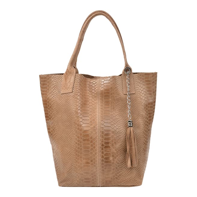 Renata Corsi Beige Leather Handbag