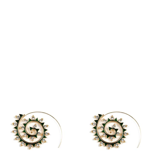 Amrita Singh Emerald Seema Hoop Earrings