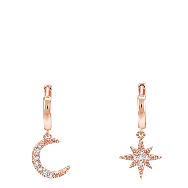 Ma Petite Amie Rose Gold Plated Star Earrings