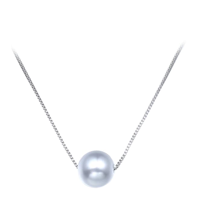 Ma Petite Amie Platinum Plated Pearl Necklace