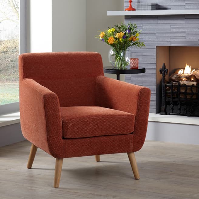 Serene Furnishings Kelso Occassional Chair Orange