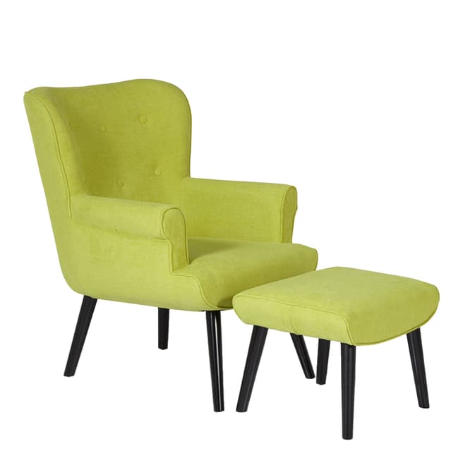 Serene Furnishings Oban Occasional Chair Green