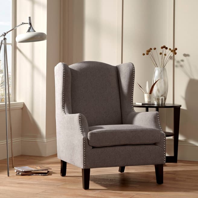 Serene Furnishings Stirling Occasional Chair Silver