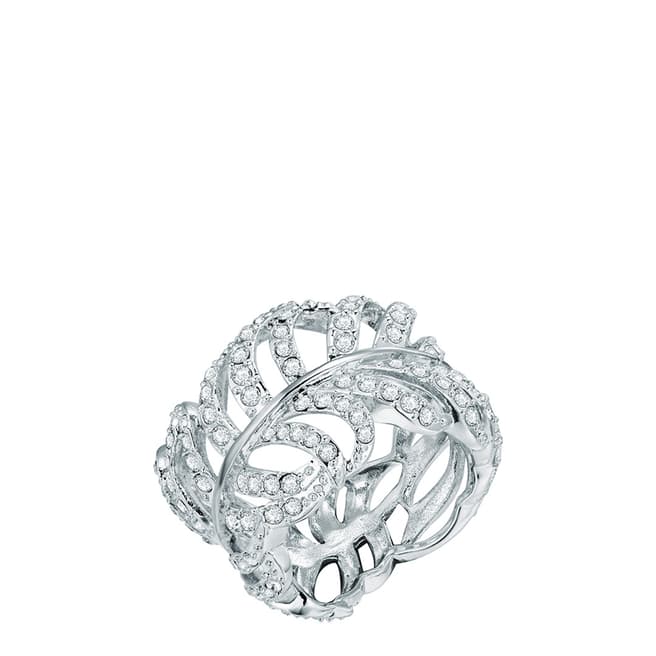 Saint Francis Crystals Silver Filigree Ring