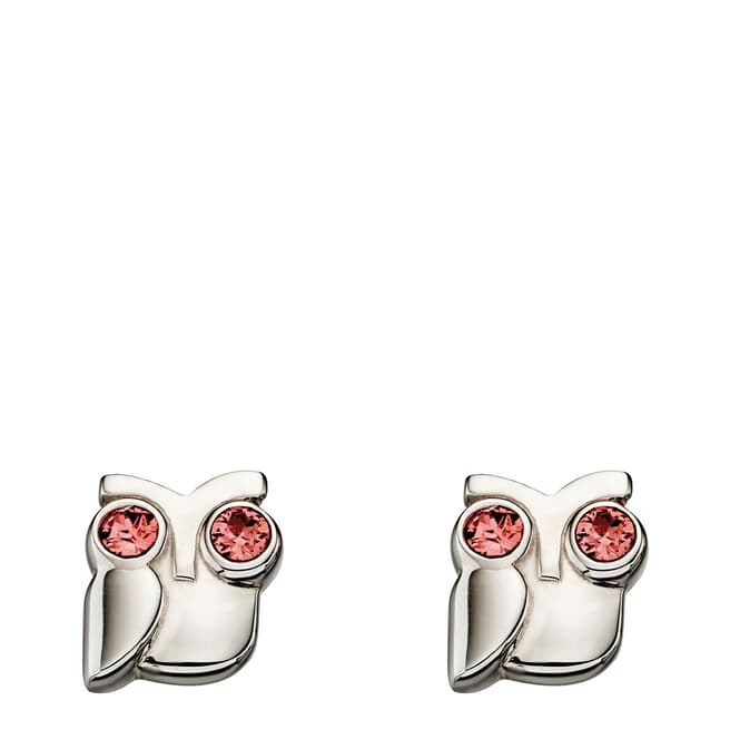 Orla Kiely Sterling Silver Swarovski Owl Stud Earrings