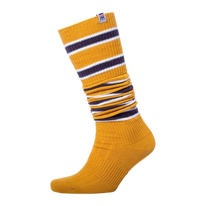 RUPERT & BUCKLEY Yellow/Purple Unisex Boot Socks