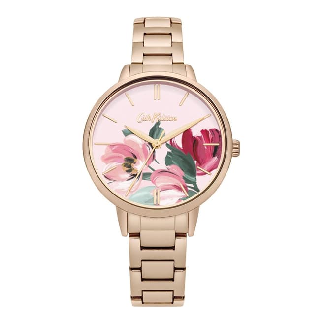 Cath Kidston Rose Gold Floral Face Watch