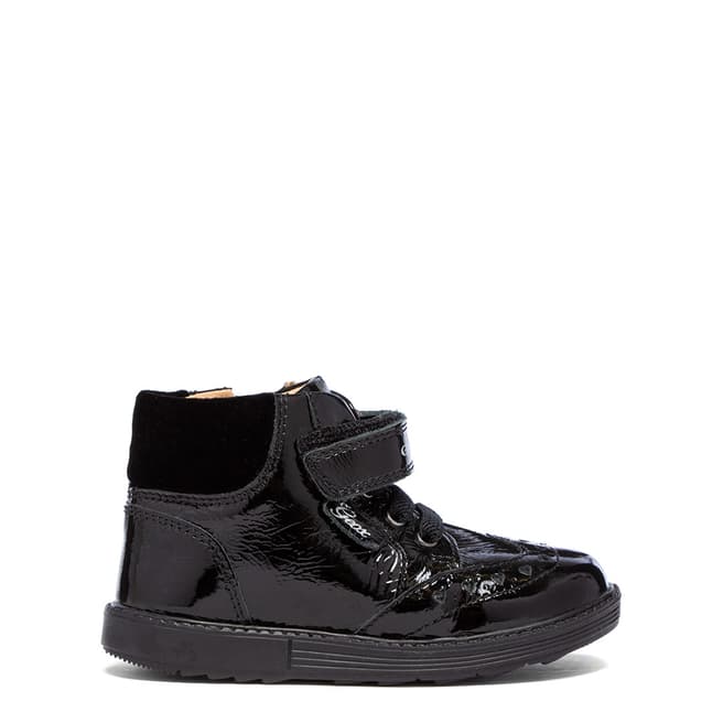 Geox Black Zip Leather Boot