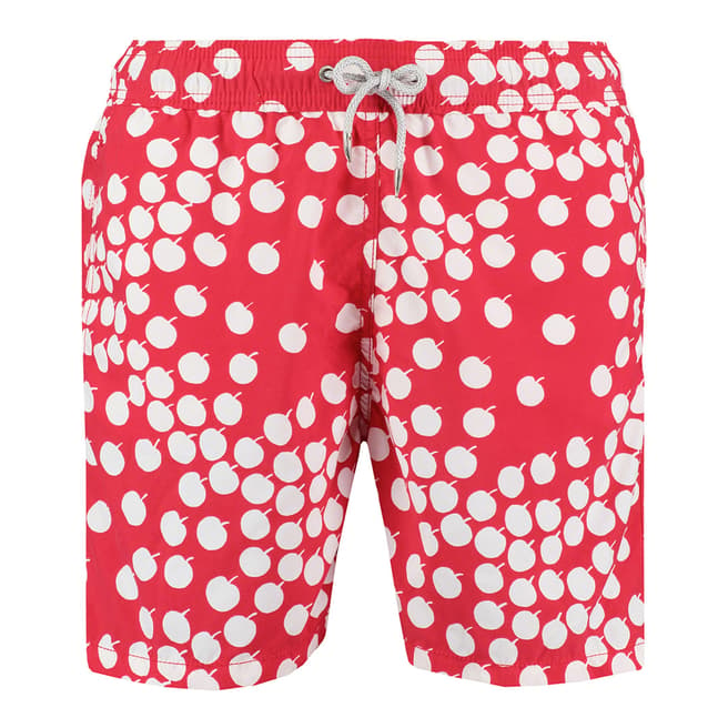 Love Brand & Co Red and White Cherry On Top  Swim Shorts