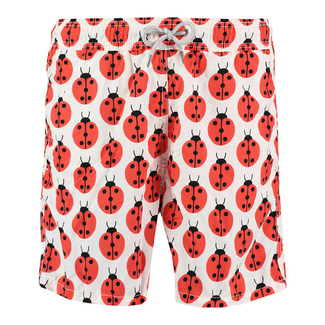 Love Brand & Co Red Multi Loud & Lucky Swim Shorts