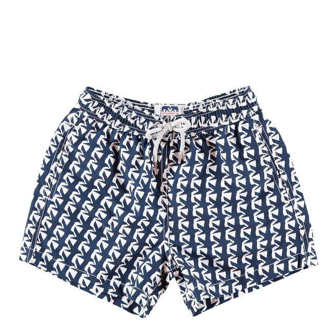 Love Brand & Co Navy Made To Migrate Classic Swim Shorts