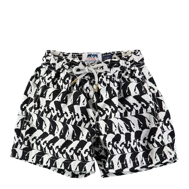 Love Brand & Co Black Heads Or Tails Classic Swim Shorts