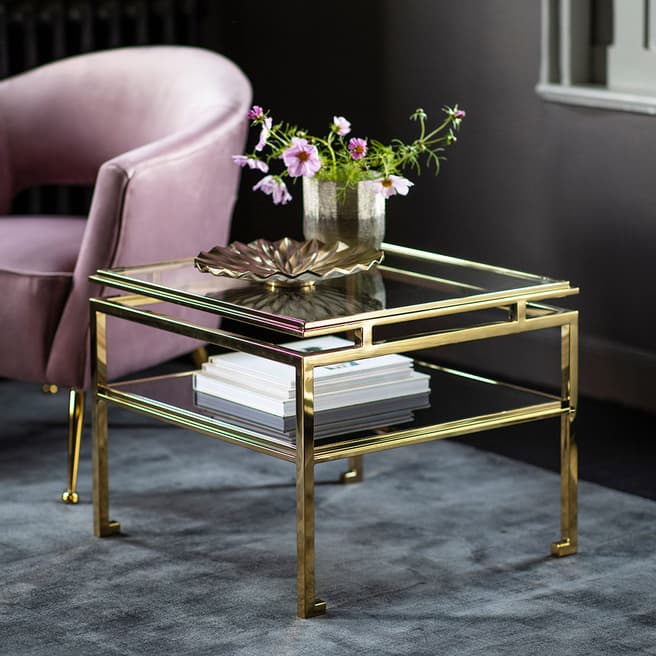 Gallery Living Constance Side Table, Gold
