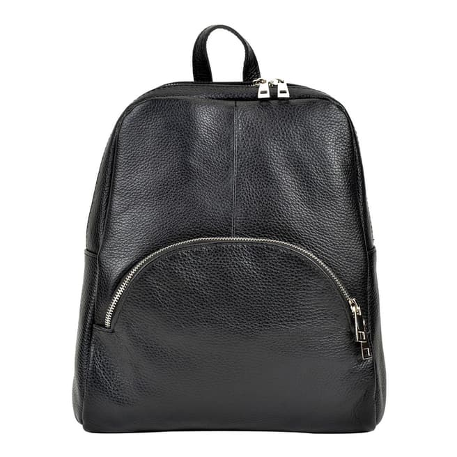 Renata Corsi Black Leather Backpack