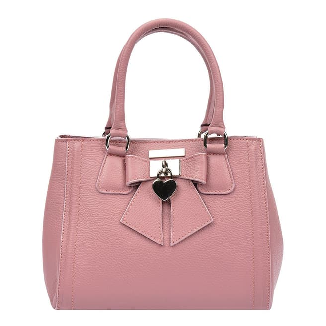 Renata Corsi Pink Leather Top Handle Bag 