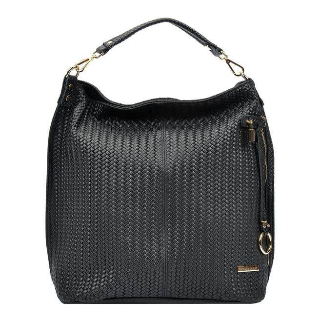 Renata Corsi Black Leather Shoulder Bag 