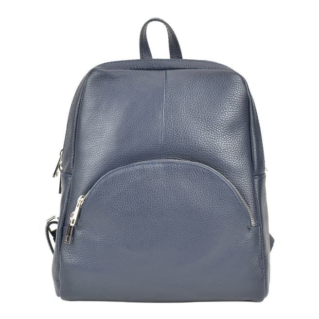 Renata Corsi Blue Leather Backpack