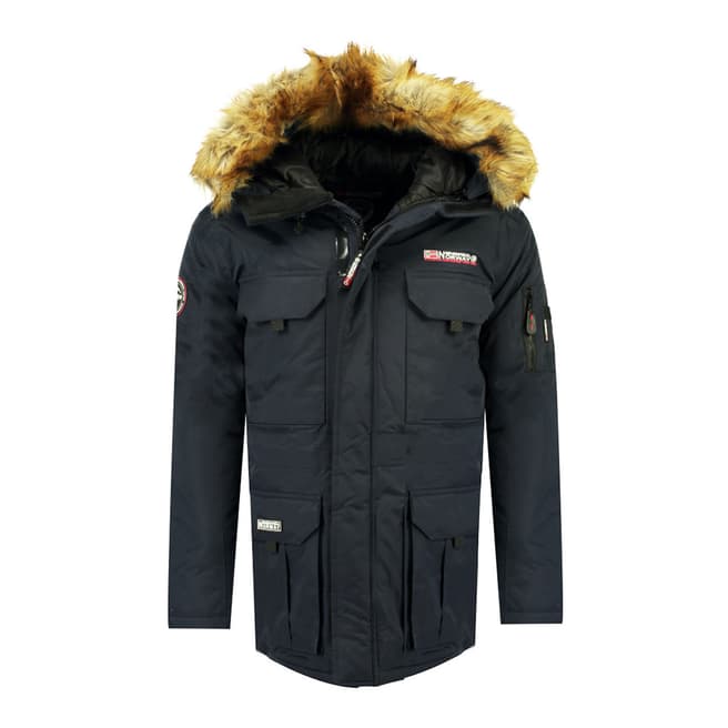Geographical Norway Mens Navy Alpes Parka Jacket