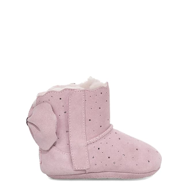 UGG Pink Suede Jesse Bow II Starry Lite Boots
