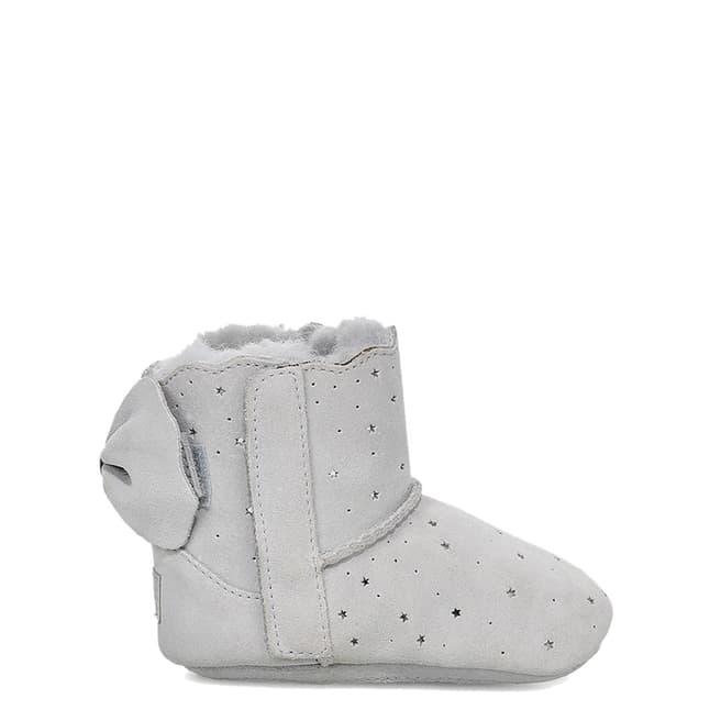 UGG Lite Grey Suede Jesse Bow II Starr  Boots