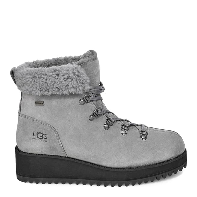 UGG Grey Birch Lace Up Shearling Boot