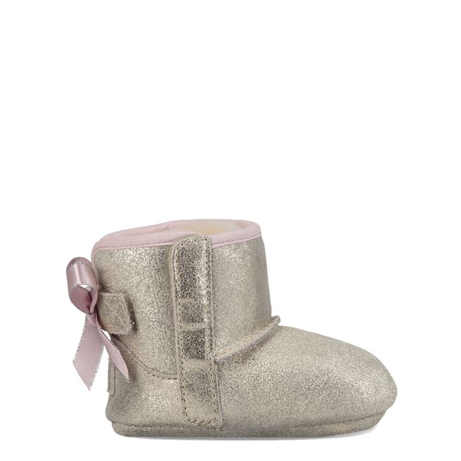 UGG Silver Suede Jesse Bow II Boots