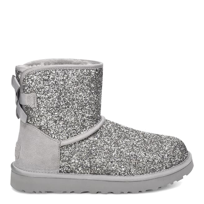 UGG Silver Classic Mini Bow Cosmos Boot