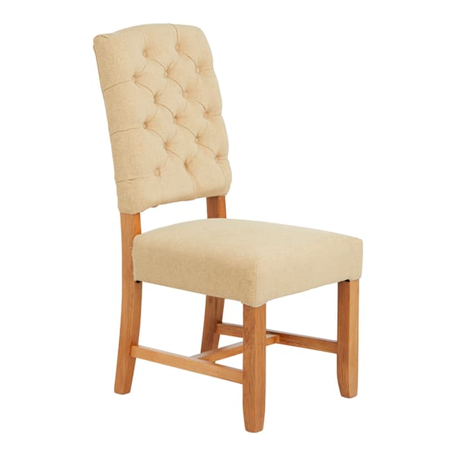Serene Furnishings 2 X Belmont Oak Legs Oatmeal Dining Chair