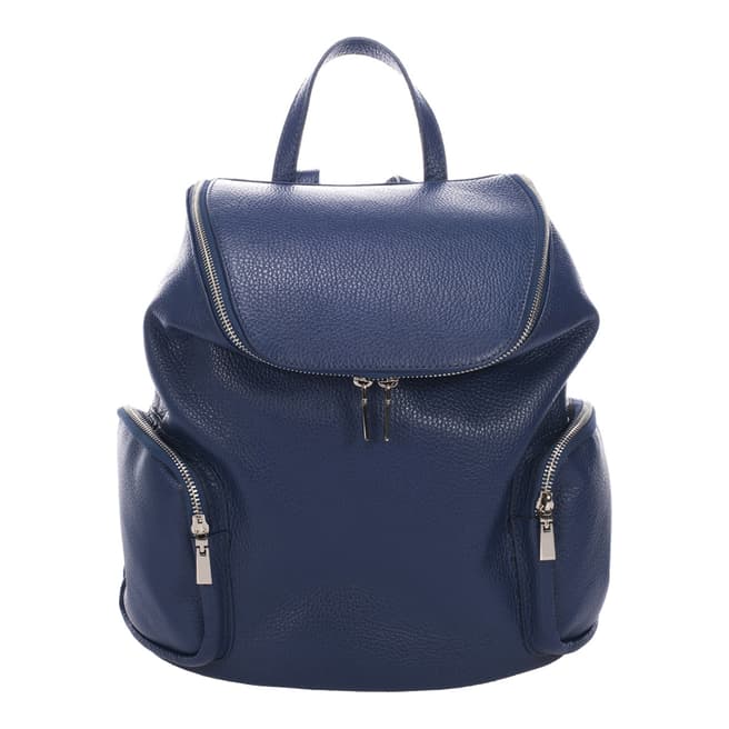 Lisa Minardi Blue Leather Backpack