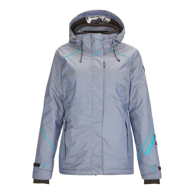 Killtec Women's Dark Navy/Aqua Sarlia Hooded Ski Jacket