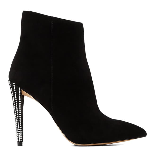 Aldo Black Suede Kaity Heeled Ankle Boots
