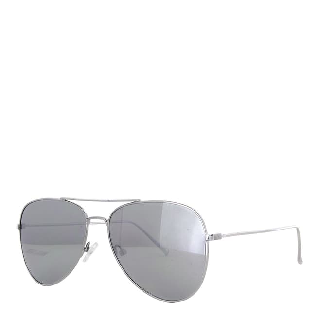 Guess Men's Silver Aviator Guess Sunglasses 59mm