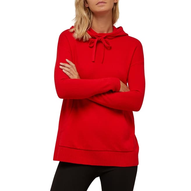 N°· Eleven Red Cashmere Blend Hoodie