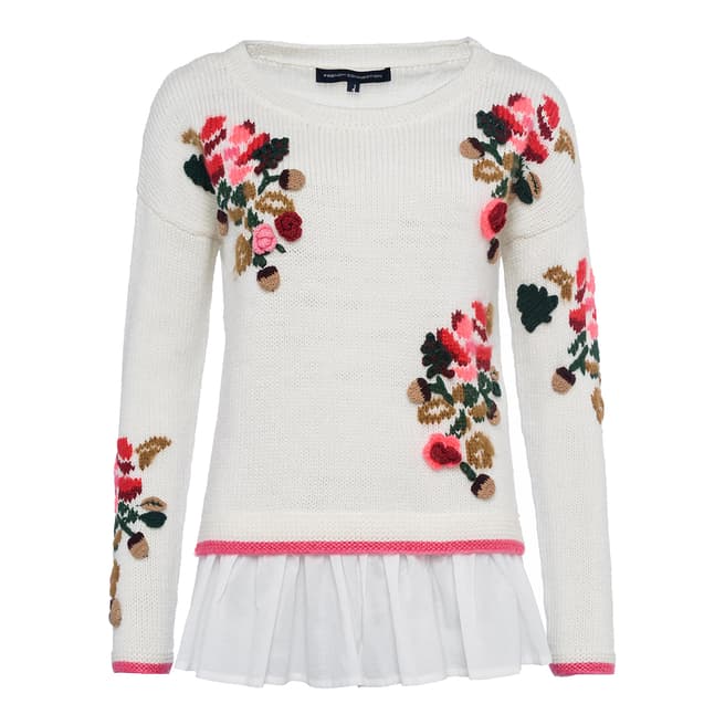 French Connection Winter White Multi Vienna Jumper