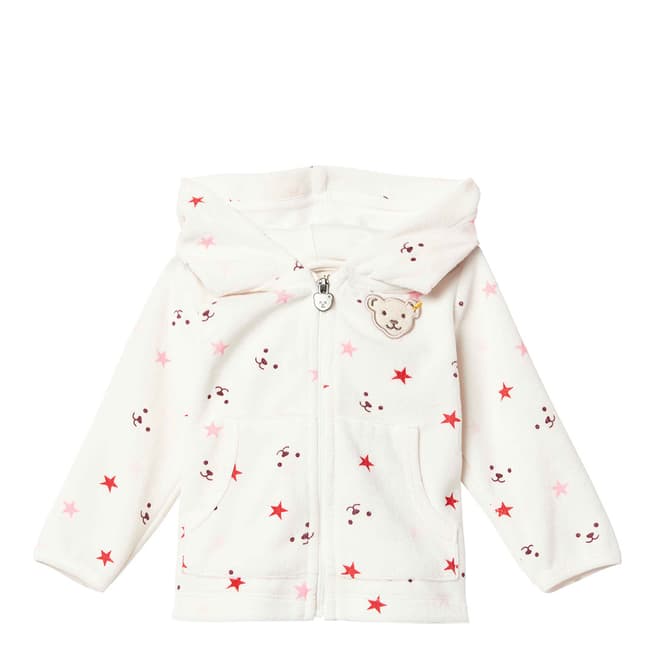 Steiff White/Pink Star Jacket