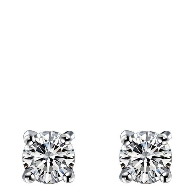 Ma Petite Amie Platinum Plated Four Claws Earrings