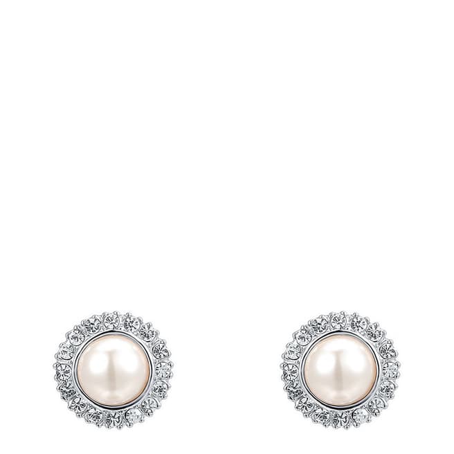 Ma Petite Amie Platinum Plated Pearl Earrings