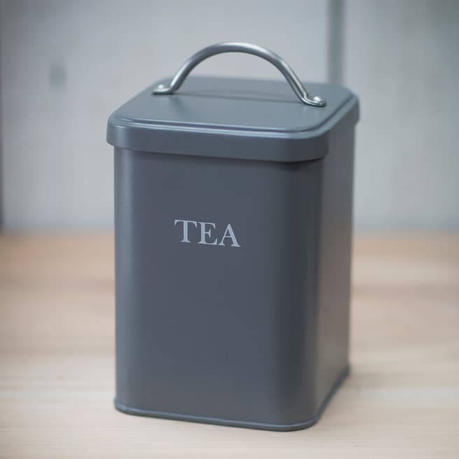Garden Trading Charcoal Tea Canister in Charcoal