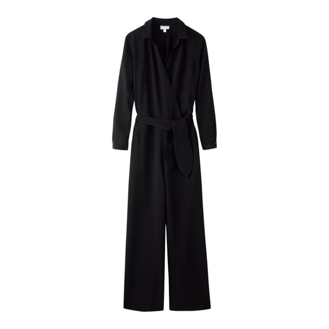 Pure Collection Black Belted Jumpsuit