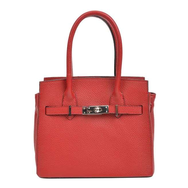 Sofia Cardoni Red Leather Handbag