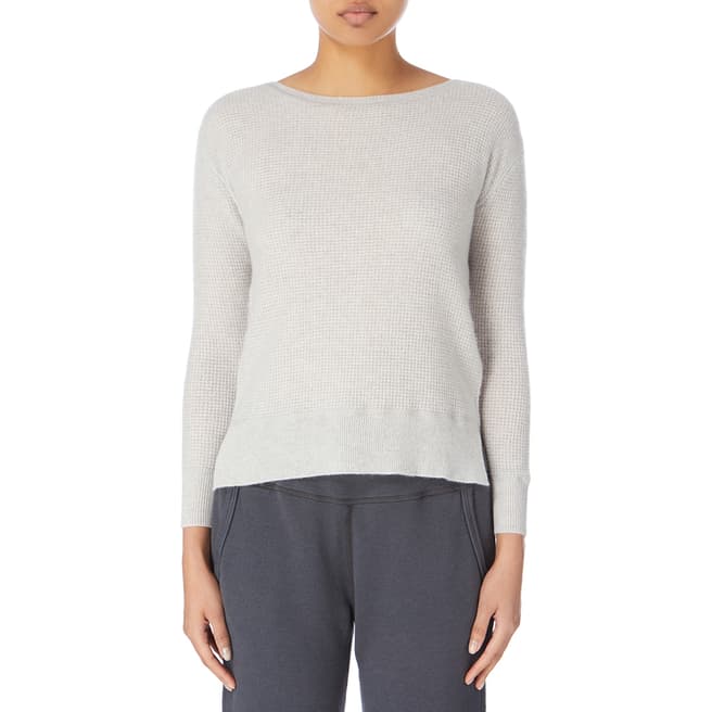 James Perse Grey Thermal Boat Neck