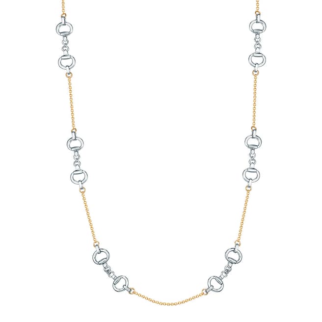 Iconic Collection Silver/Gold Link Necklace