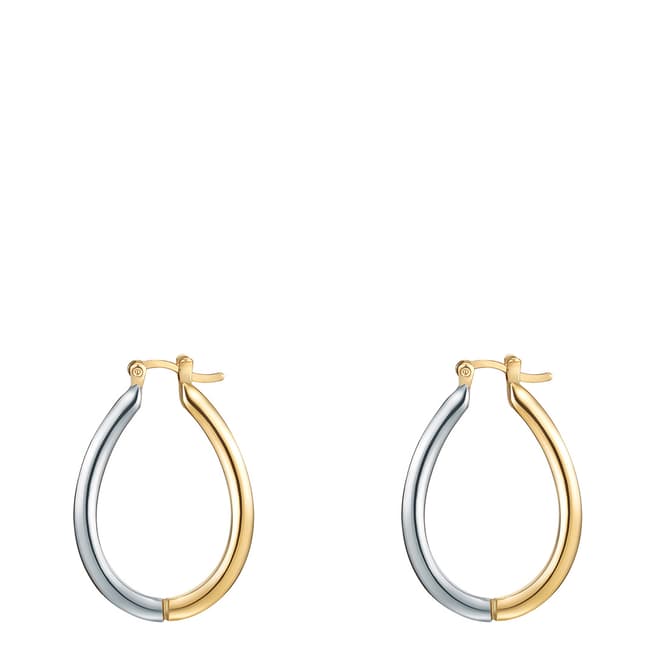 Iconic Collection Silver/Gold Hoop Earrings