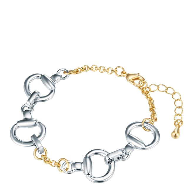 Iconic Collection Silver/Gold Link Bracelet
