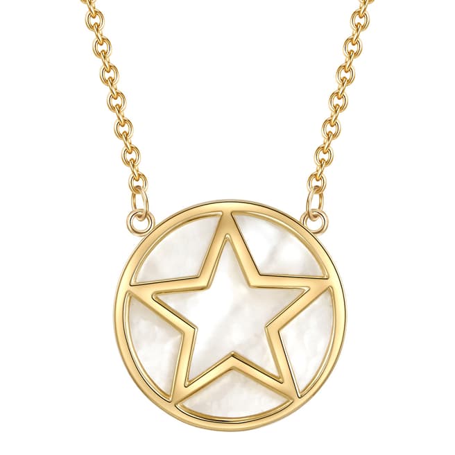 Lindenhoff Gold Pearl Star Necklace