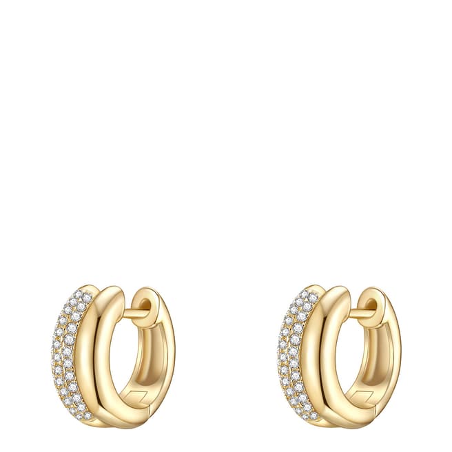 Lindenhoff Gold Crystal Hoop Earrings