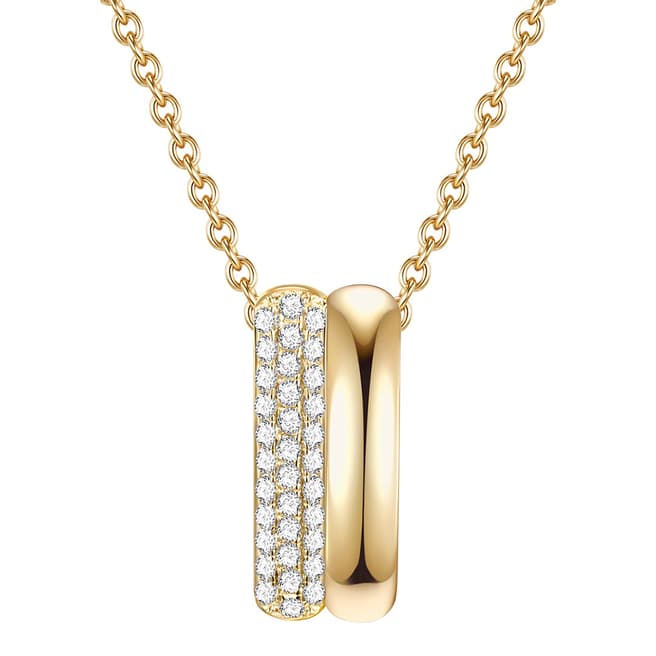 Lindenhoff Gold Crystal Bar Necklace