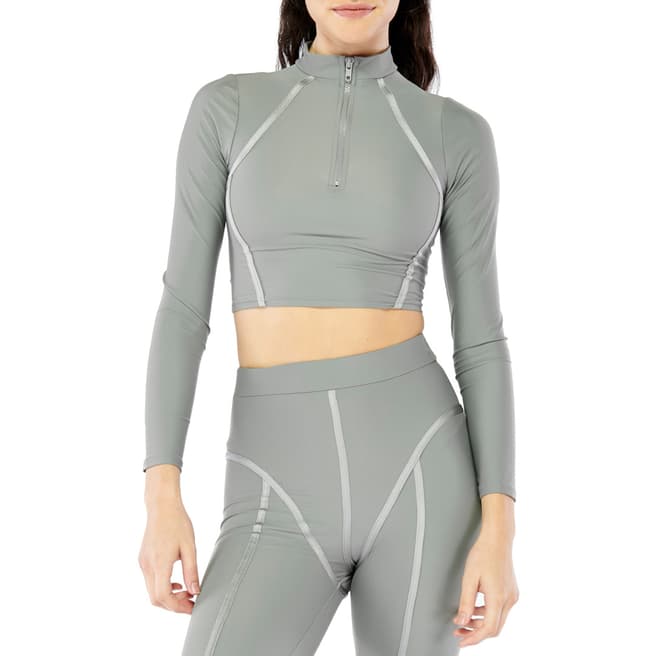 Electric Yoga Grey Oprah Top